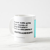 一か八かの知性があるな設計の2 コーヒーマグカップ (正面左)