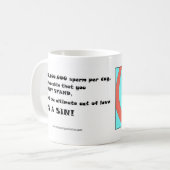 一か八かの知性があるな設計の3 コーヒーマグカップ (正面左)