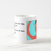 一か八かの知性があるな設計の3 コーヒーマグカップ (中央)