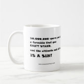 一か八かの知性があるな設計の3 コーヒーマグカップ (左)