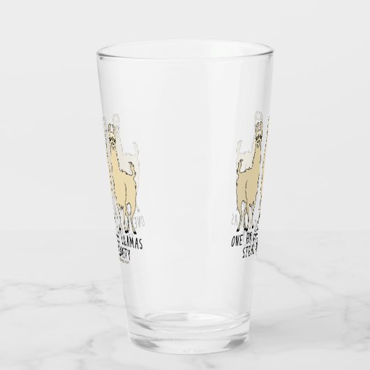 一つずつラマはおもしろいな私の正気を盗みます タンブラーグラス (左)