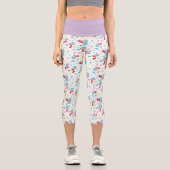 一つのこと二つの甘いものパターン カプリレギンス (正面)