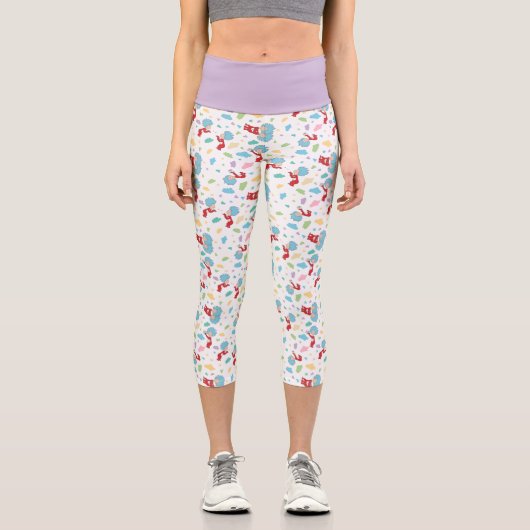 一つのこと二つの甘いものパターン カプリレギンス (正面)