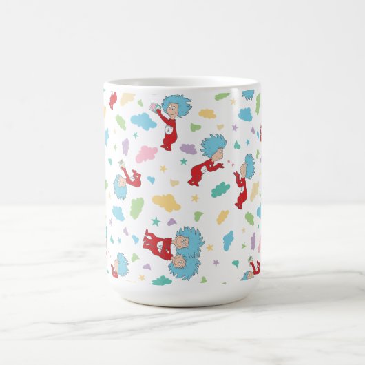 一つのこと二つの甘いものパターン コーヒーマグカップ (中央)