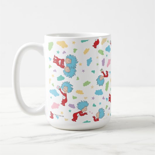 一つのこと二つの甘いものパターン コーヒーマグカップ (左)