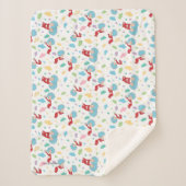 一つのこと二つの甘いものパターン シェルパブランケット (正面)