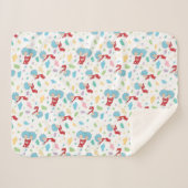 一つのこと二つの甘いものパターン シェルパブランケット (正面(横))