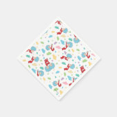 一つのこと二つの甘いものパターン スタンダードカクテルナプキン (角)