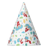 一つのこと二つの甘いものパターン パーティーハット (裏面)