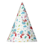 一つのこと二つの甘いものパターン パーティーハット (左)