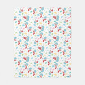 一つのこと二つの甘いものパターン フリースブランケット (正面)