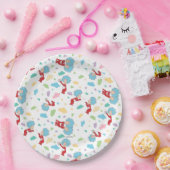 一つのこと二つの甘いものパターン ペーパープレート (パーティー)