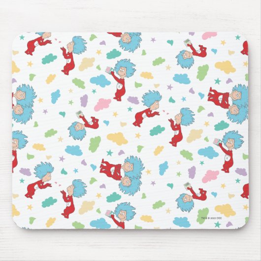 一つのこと二つの甘いものパターン マウスパッド (正面)