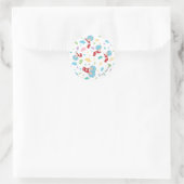 一つのこと二つの甘いものパターン ラウンドシール (バッグ)