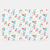 一つのこと二つの甘いものパターン ラッピングペーパーシート (正面3)