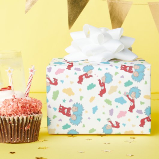 一つのこと二つの甘いものパターン ラッピングペーパー (誕生日パーティー)