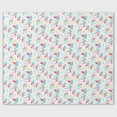 一つのこと二つの甘いものパターン ラッピングペーパー (フラット)