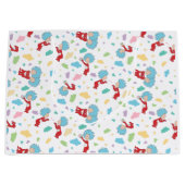 一つのこと二つの甘いものパターン ラージペーパーバッグ (正面)