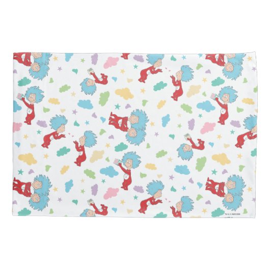 一つのこと二つの甘いものパターン 枕カバー (裏面)