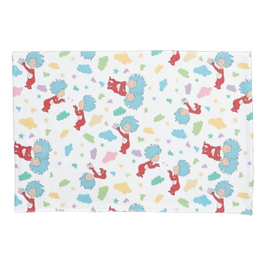 一つのこと二つの甘いものパターン 枕カバー (正面)