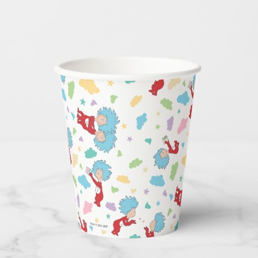 一つのこと二つの甘いものパターン 紙コップ (正面)