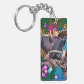 一つのカラフルキーチェーン キーホルダー (正面左)