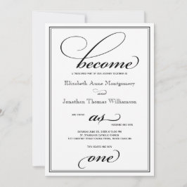 一つのキリスト教の結婚式招待状になる 招待状