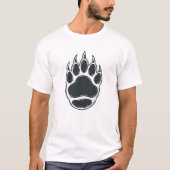 一つのクマの足跡 Tシャツ (正面)
