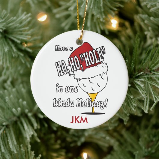 一つのクリスマス装飾品にホホホホホホホ セラミックオーナメント (ツリー)