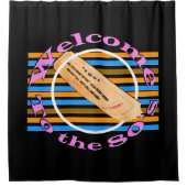 一つのチケットを認める – 80年代 シャワーカーテン (正面)