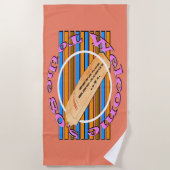 一つのチケットを認める – 80年代 ビーチタオル (正面)