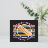 一つのチケットを認める – 80年代 案内ポストカード (スタンド正面)