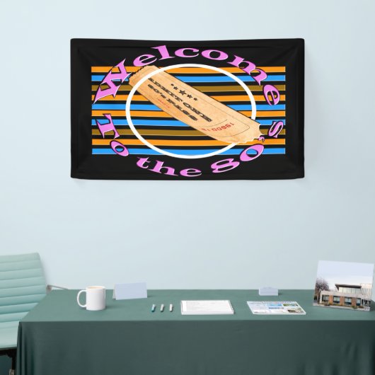 一つのチケットを認める – 80年代 横断幕 (トレードショー)