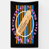 一つのチケットを認める – 80年代 横断幕 (縦)