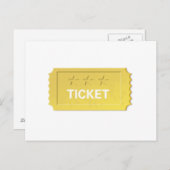 一つのチケット ポストカード (正面/裏面)