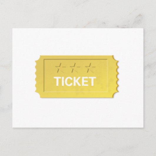 一つのチケット ポストカード (正面)