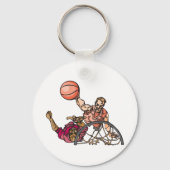 一つのバスケットボールで一つ キーホルダー (裏面)