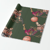 一つのバスケットボールで一つ ラッピングペーパー (アンロールド)