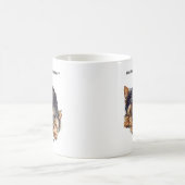 一つのヨークシャーテリアより良い物は?二つのヨークシャーテリア! コーヒーマグカップ (中央)