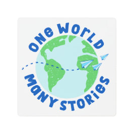 一つの世界の多くの物語 メタルプリント