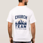 一つの信仰 一つの家族 一つの使命 信仰デザイン Tシャツ (裏面)