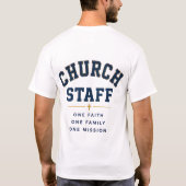 一つの信仰 一つの家族 一つの使命 信仰デザイン Tシャツ (裏面)