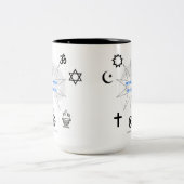 一つの情報源 ツートーンマグカップ (中央)