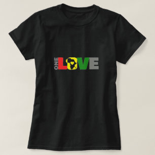 一つの愛のアフリカ Tシャツ