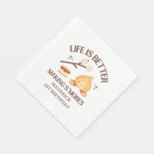 一つの最初のおもしろいになるのが一番誕生日 スタンダードランチョンナプキン (角)