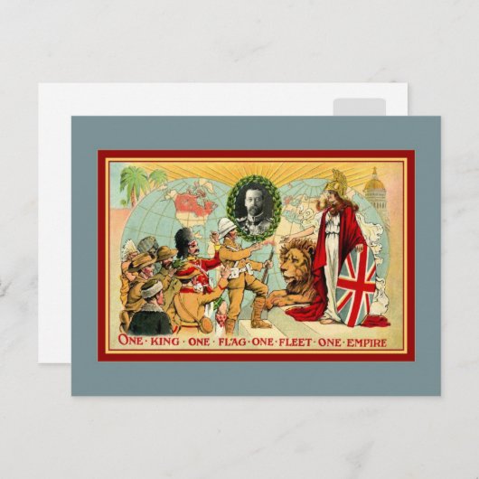 一つの王、一つの旗、一つの艦隊、一つの帝国 ポストカード (正面/裏面)