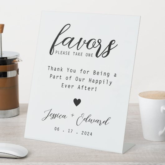 一つの白黒シンプルを取りモダンエレガントて 台座サイン (インサイチュ)