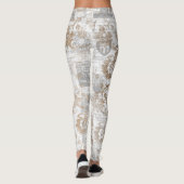 一つの種類のエフェメラの花のレギンス ユニーク、 レギンス (裏面)