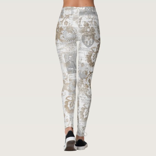 一つの種類のエフェメラの花のレギンス ユニーク、 レギンス (裏面)