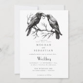 一つの結婚式にすべてが詰まった恋するカラスたち 招待状 (正面)